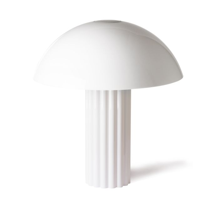 Stolní lampa Acrylic Cupola White 61 cm