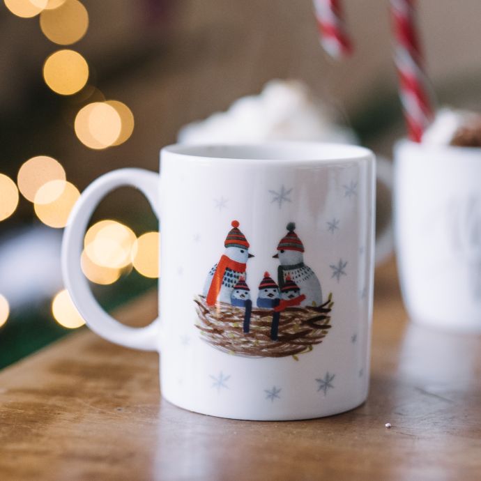 Porcelánový hrnek Bude zima bude mráz