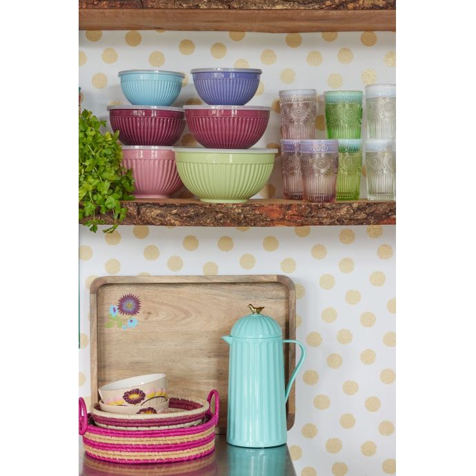 Keramická miska Pink Aubergine / Mint