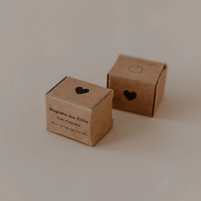 Sada dřevěných magnetů Hello Love - 3 ks