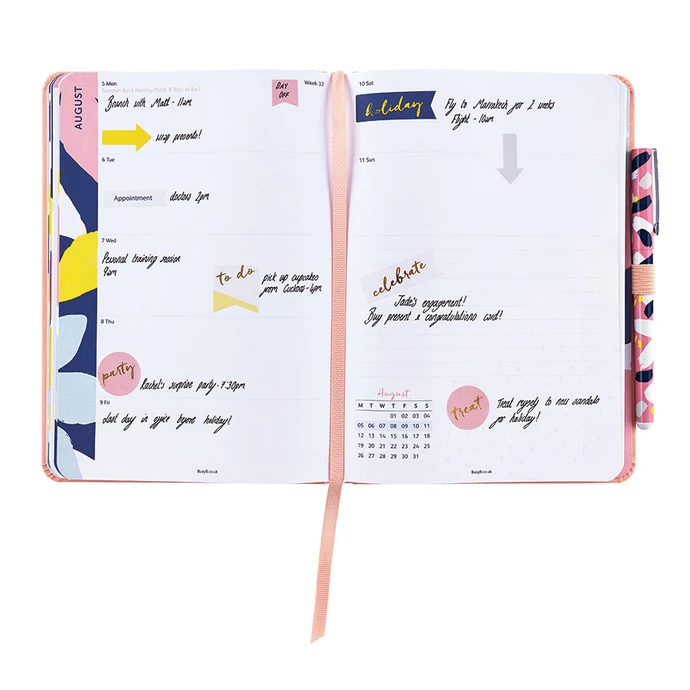 Diář 2019 Perfect Planner Pink