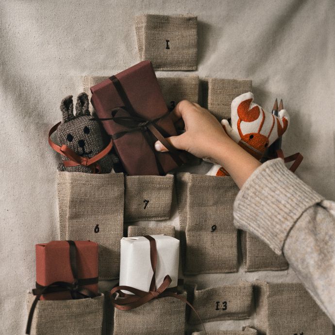 Textilní adventní kalendář Pine Mini