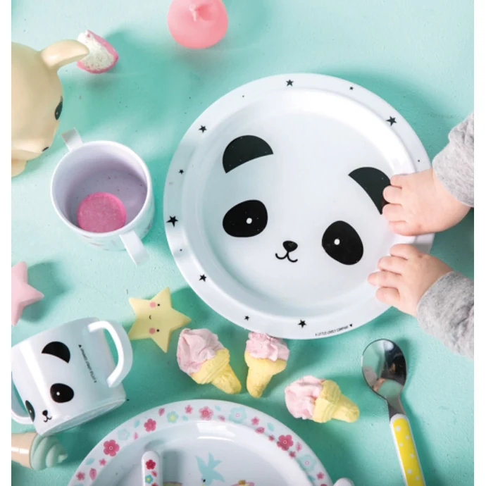 Set dětského melaminového nádobí Panda