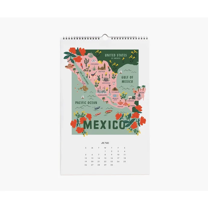 Nástěnný kalendář World Traveler 2022