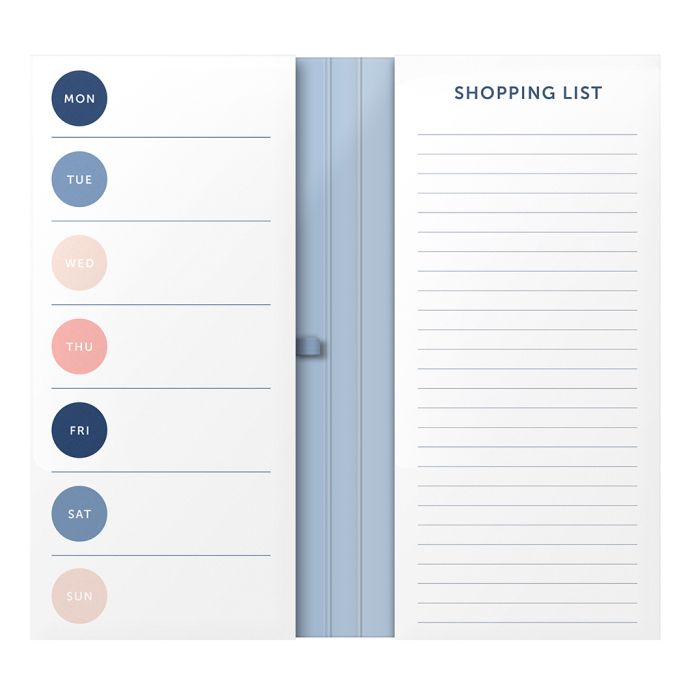 Týdenní plánovač jídla a nákupů Meal Planner Stripe