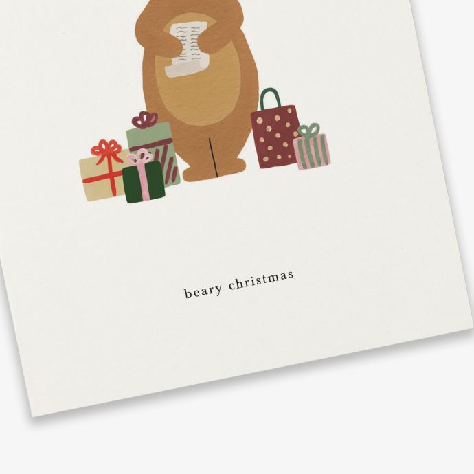 Přání Beary Christmas