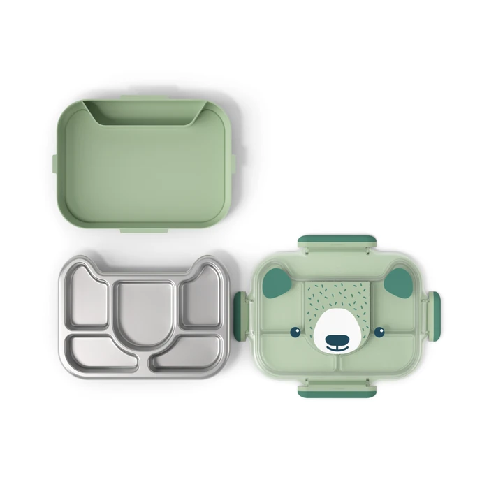 Svačinový box Monbento Wonder Green Bear 950 ml