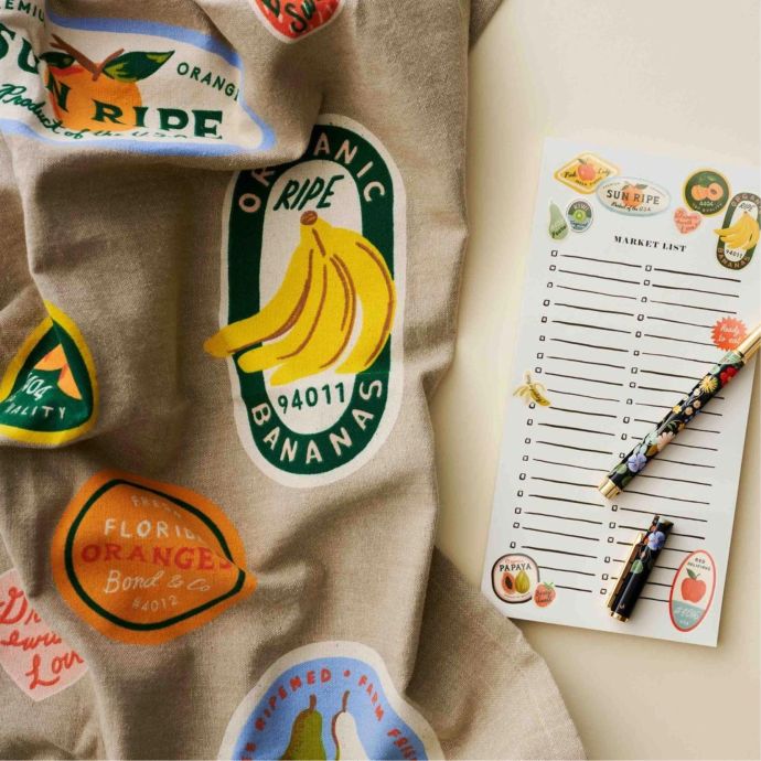 Bavlněná utěrka Fruit Stickers