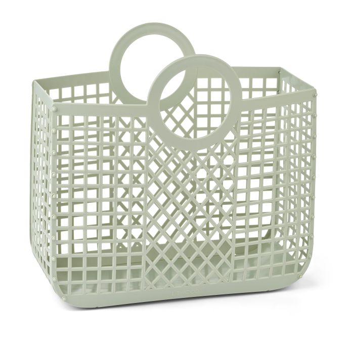 Košík z recyklovaného plastu Bloom Dusty Mint Large