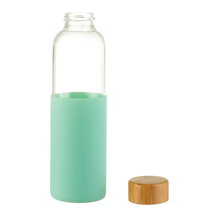 Skleněná lahev na vodu Mint Green 550 ml