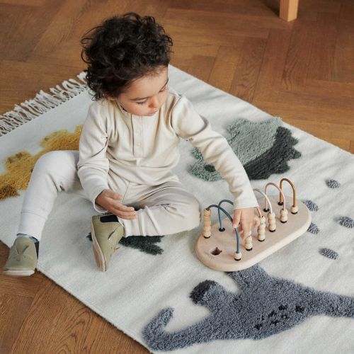Dětský vlněný koberec Dino Multi Mix 120x80 cm