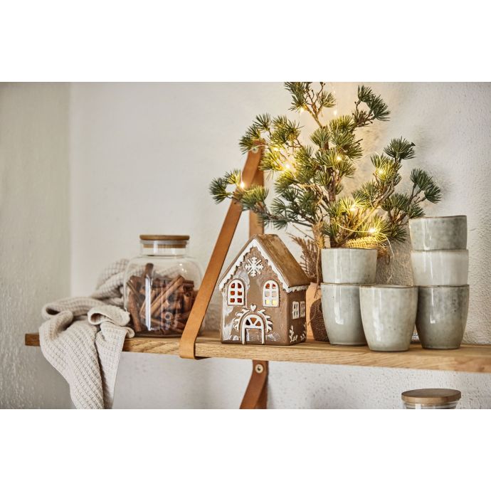 Keramický svícen Stillenat Gingerbread Snowflake