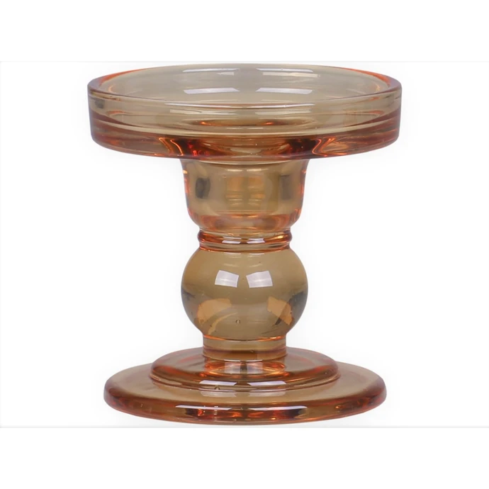 Skleněný svícen Candlestick Caramel 8,5 cm