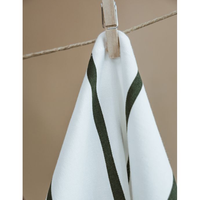 Bavlněná utěrka White/Green