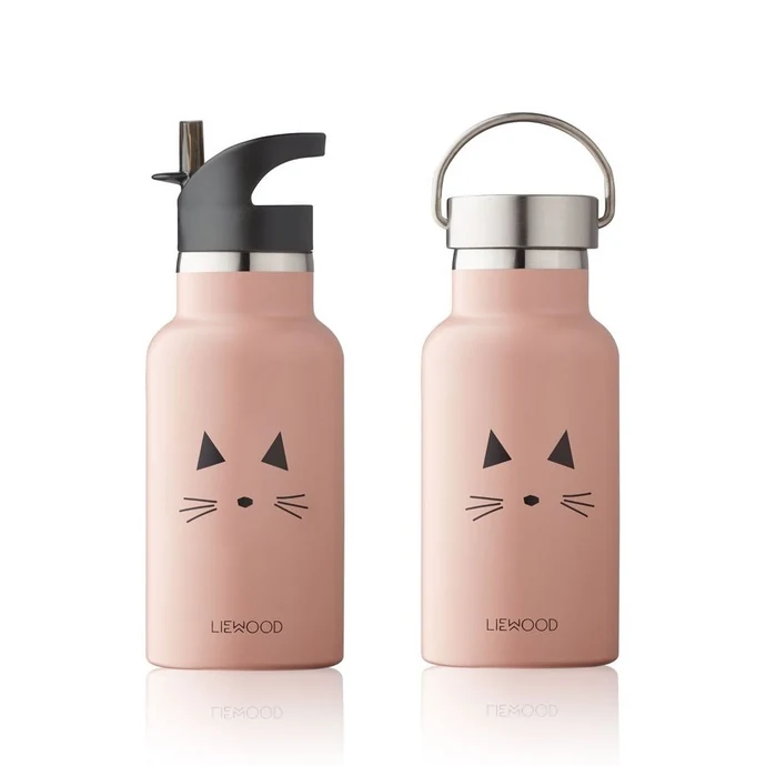 Dětská láhev z nerezové oceli Cat Rose 350 ml