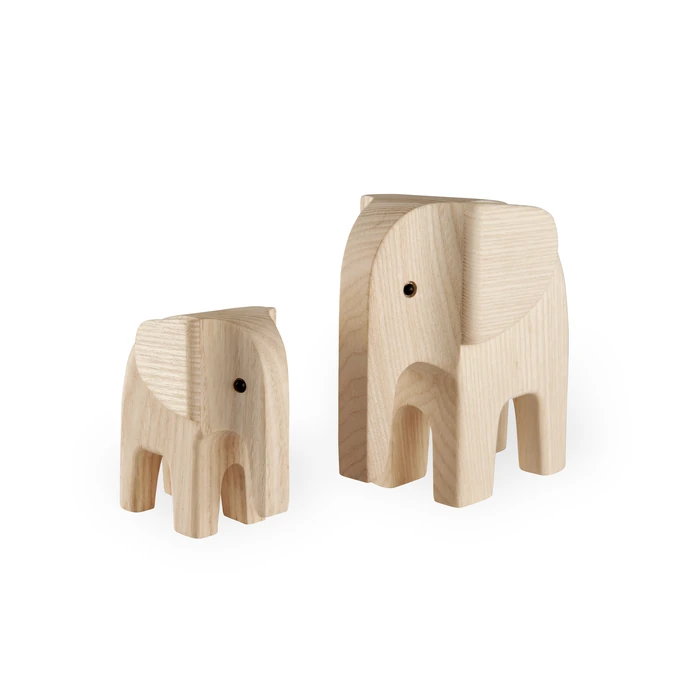 Dřevěný slon Elephant Natural Ash