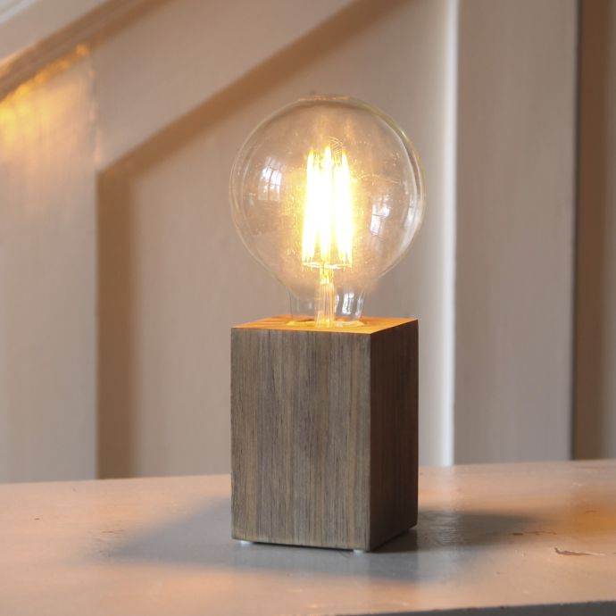 Dřevěná lampa Lys Brown