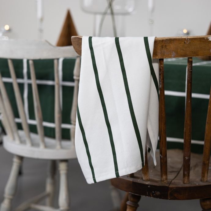 Bavlněná utěrka White/Green