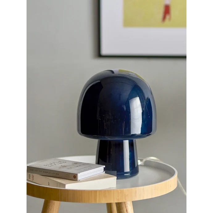 Skleněná stolní lampa Paddy Blue
