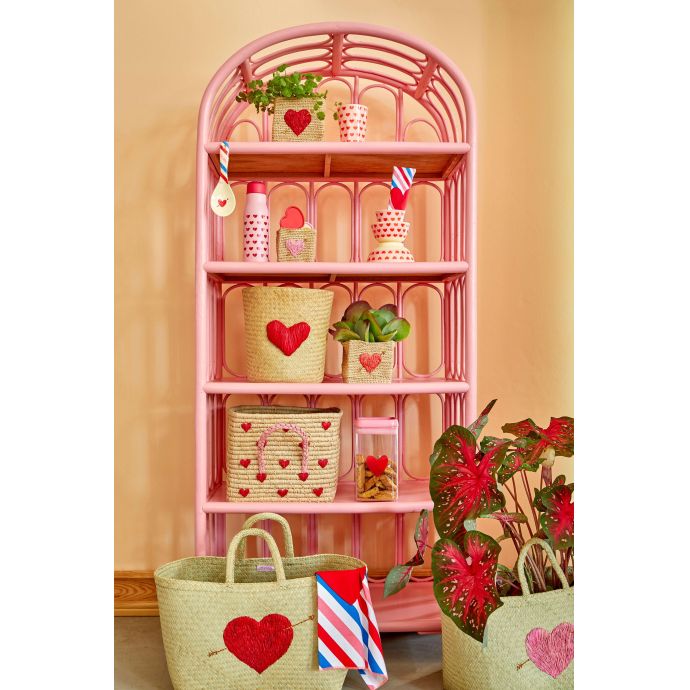 Úložný košík Raffia Heart Small
