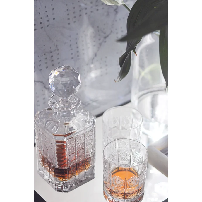 Broušená křišťálová sklenice na whisky Crystal BOHEMIA 3 dcl