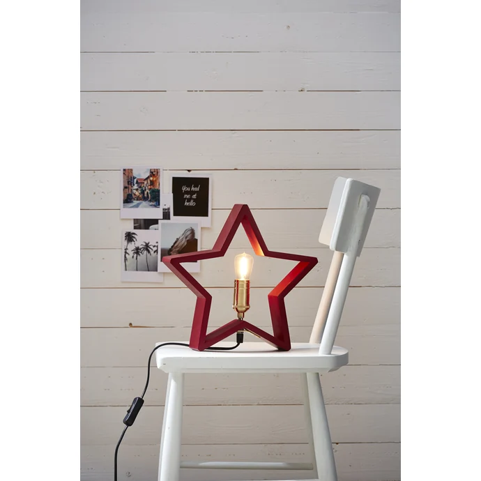 Vánoční osvětlení Star Red - 30 cm