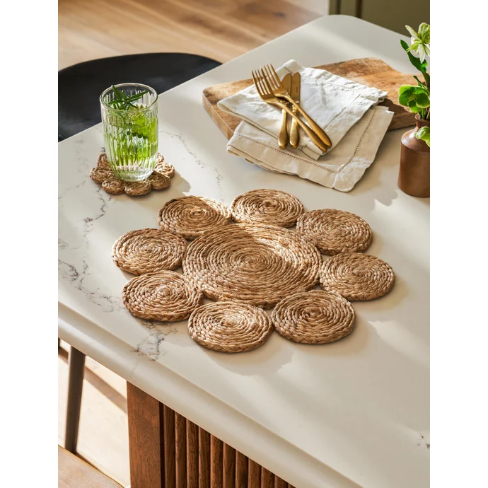 Jutové prostírání Enslow Natural – set 4 ks