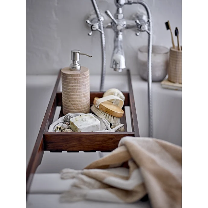 Zásobník na mýdlo a stojan na kartáčky Ciro Sandstone - Set 2 ks