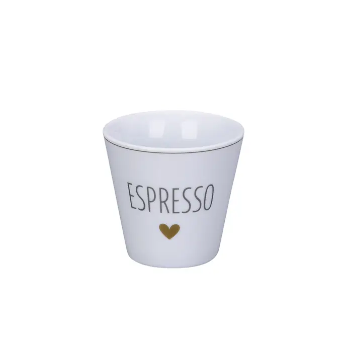 Hrneček na espresso Espresso Gold Heart 100ml