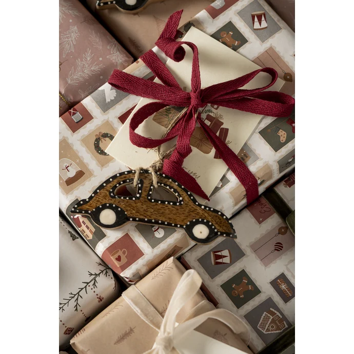 Vánoční balicí papír Christmas Stamps 5 m