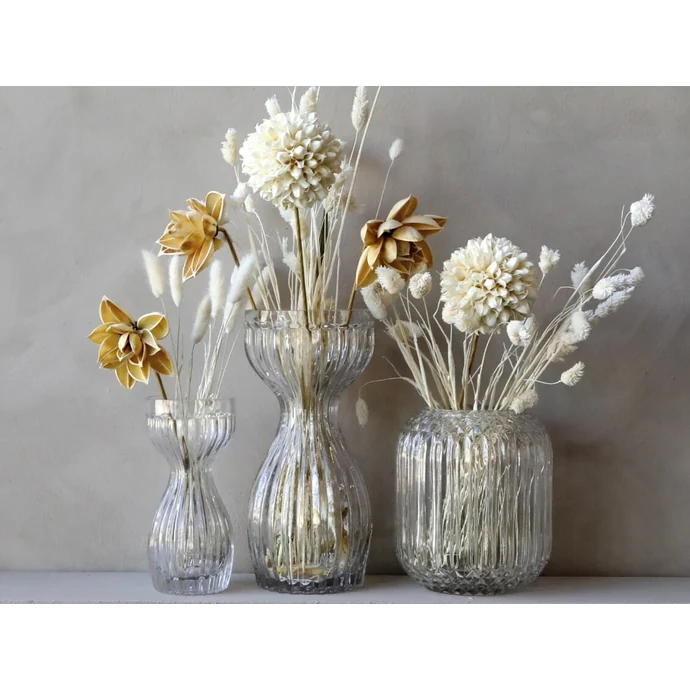 Umělá dekorativní květina Dried Dahlia Flowers - 3 ks