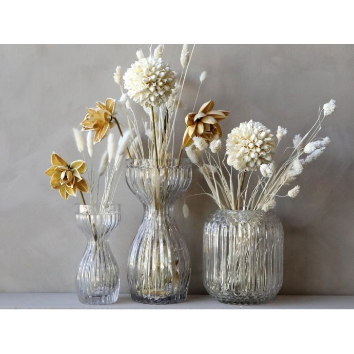 Umělá dekorativní květina Dried Snowball - 3 ks