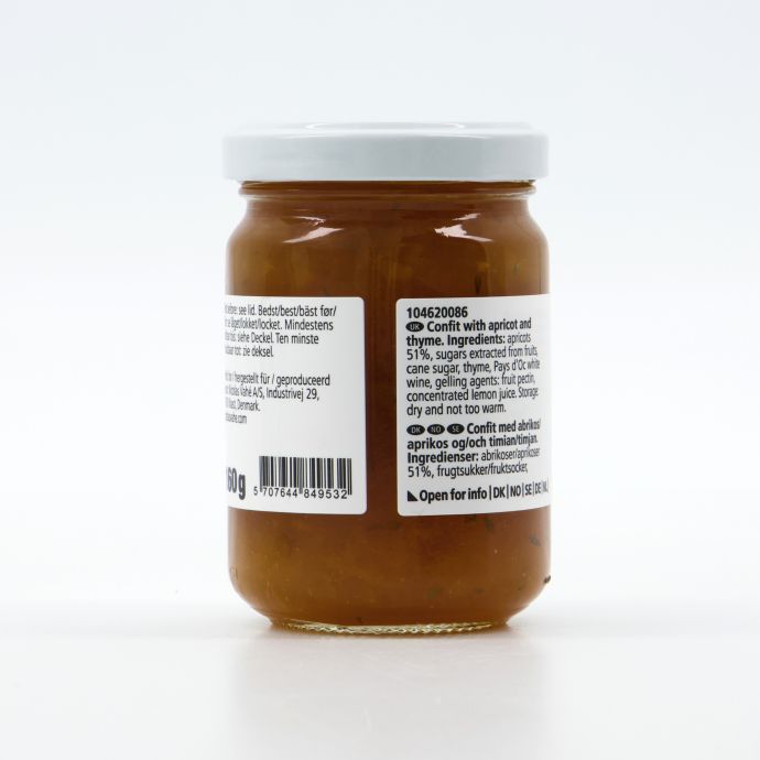 Confit k sýrům Meruňka a Tymián 180g