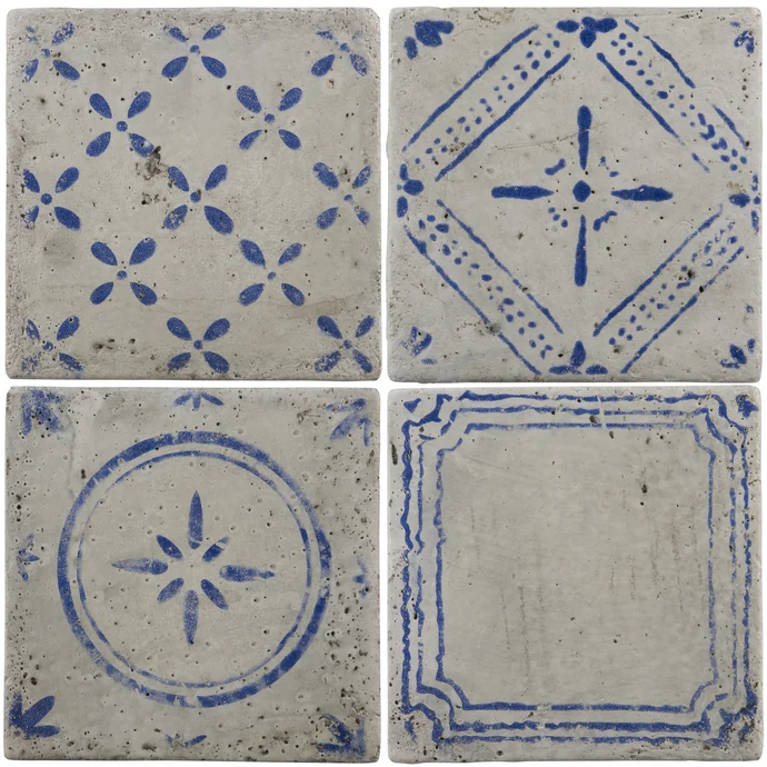 Cementová kachlička Pattern blue