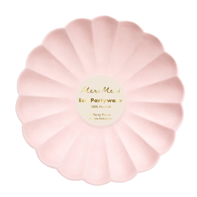 Bambusový talíř Small Candy Pink Compostable 19 cm