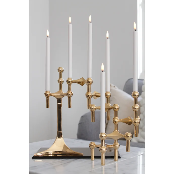 Designový svícen STOFF Nagel Stand Solid Brass