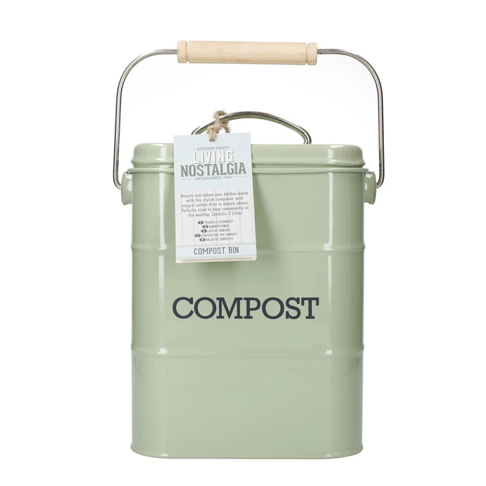 Kyblík na kompost Sage green 3,2 l