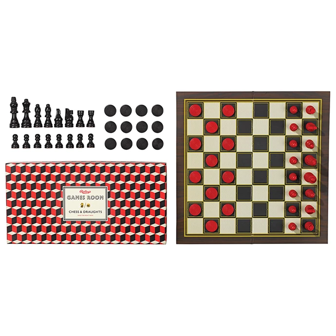 Desková hra - šachy a dáma 2v1