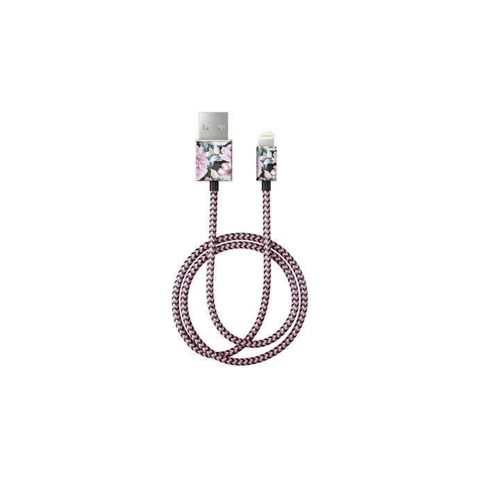 Textilní USB kabel na iPhone Peony Garden 1m