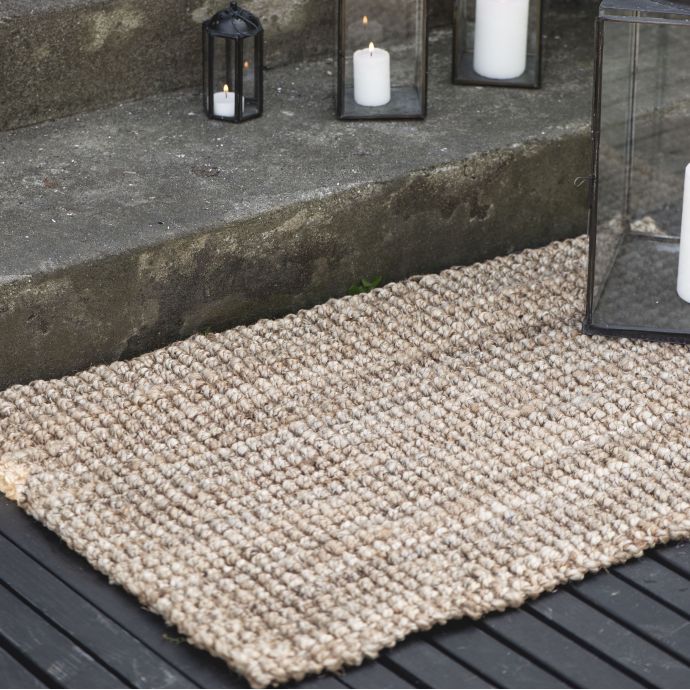 Jutová rohožka Rubber Natural 120x60cm