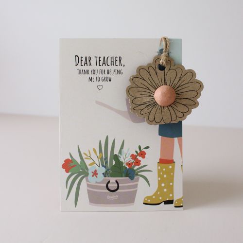 Semínka divokých květin Flower / Dear Teacher + pohlednice