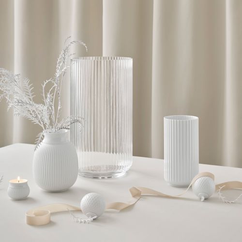 Porcelánová váza Vase White 15 cm