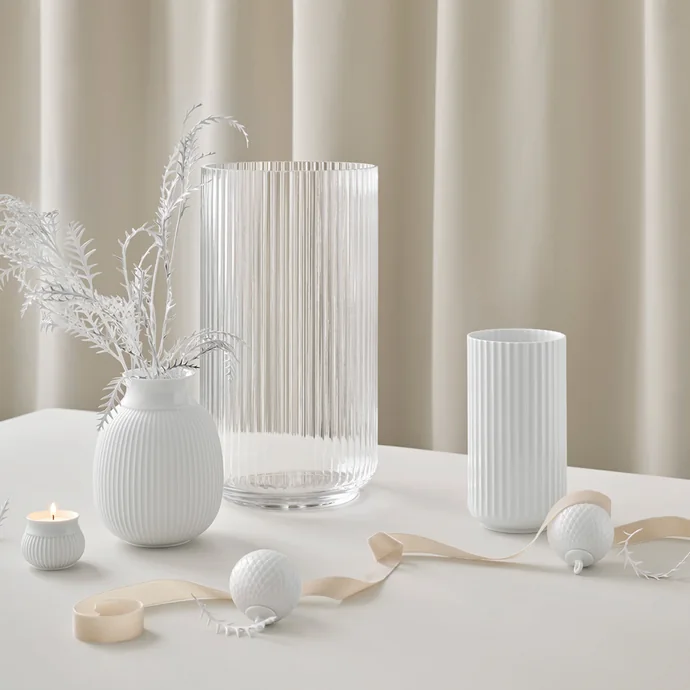 Porcelánová váza Vase White 15 cm