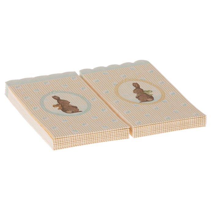 Velikonoční papírové ubrousky Bunny - 16 ks