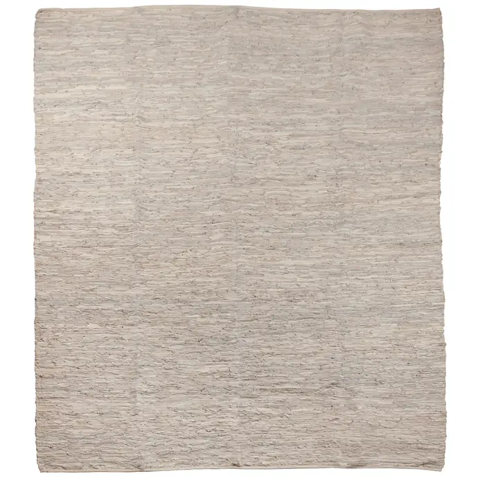 Kožený koberec Light Grey 250x300 cm