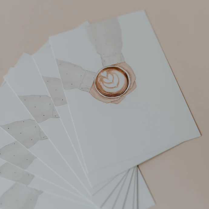 Přání Coffee Watercolor