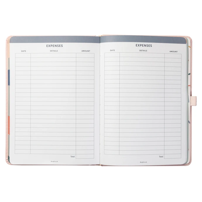 Týdenní diář Perfect Planner Pale Pink Faux 2022/23