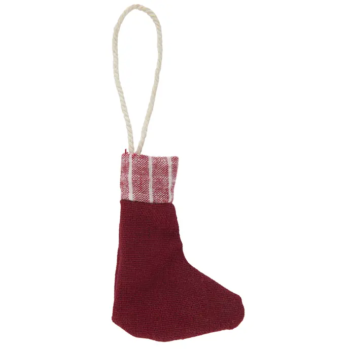 Vánoční textilní ozdoba Christmas Sock