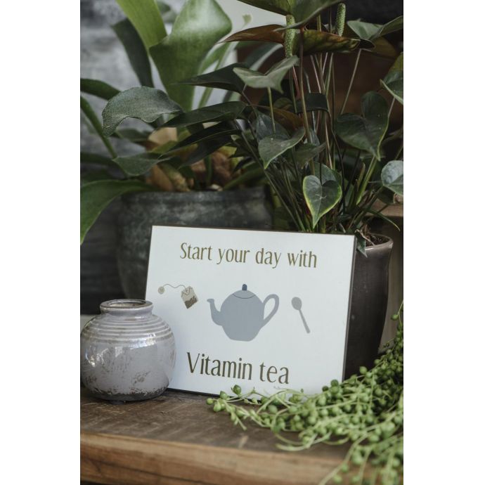 Plechová cedule Vitamin Tea