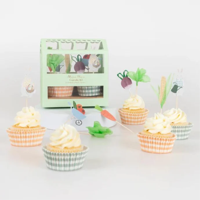 Sada na pečení cupcakes Bunny Greenhouse 24 ks